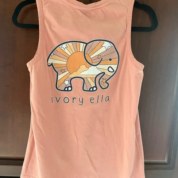 Ivory Ella Peach Sleeveless Top, size S - Picture 2 of 3